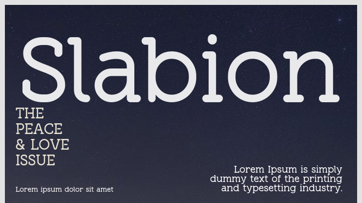 Slabion Font