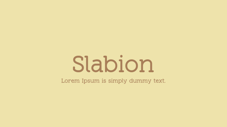 Slabion Font