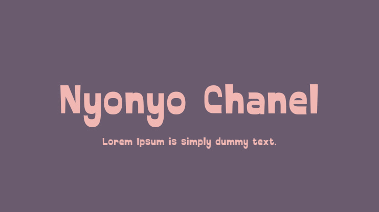 Nyonyo Chanel Font