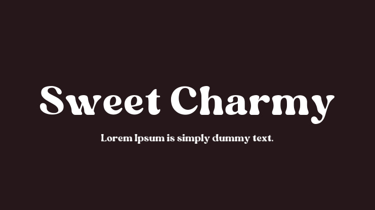Sweet Charmy Font