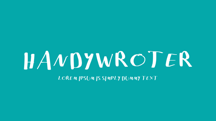 Handywroter Font