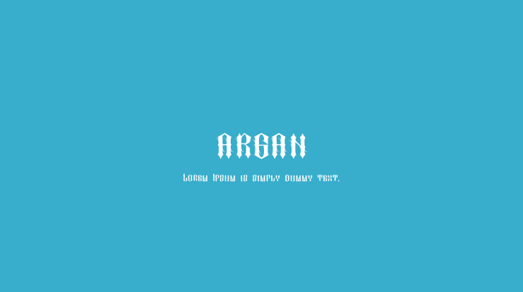 argan Font