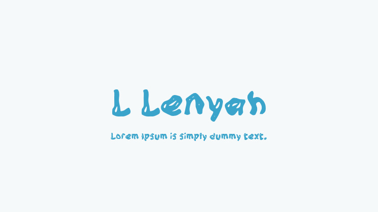 L Lenyah Font