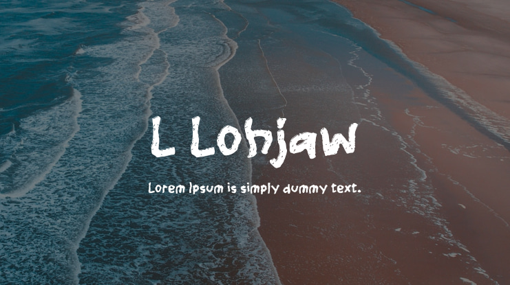L Lohjaw Font