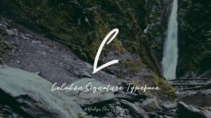 L Lelakon Signature Font