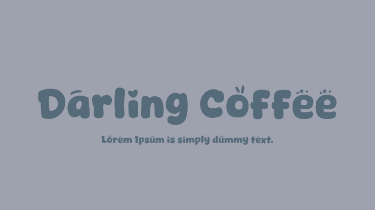 Darling Coffee Font