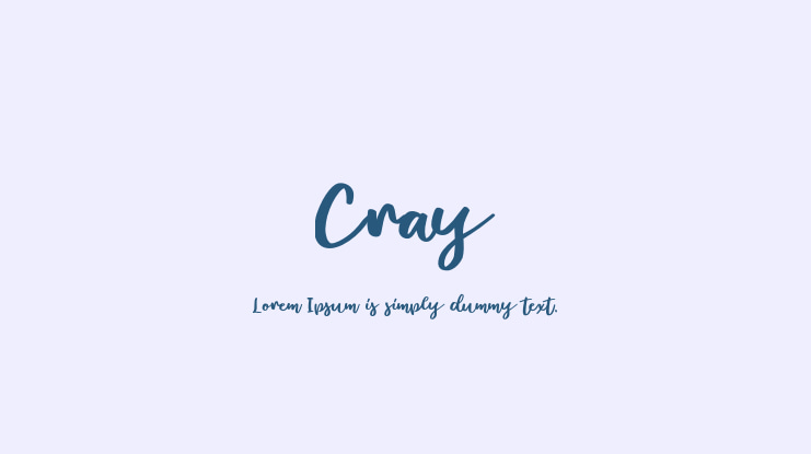 Cray Font