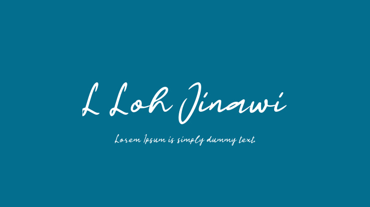 L Loh Jinawi Font