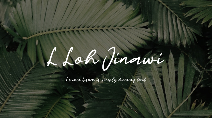 L Loh Jinawi Font