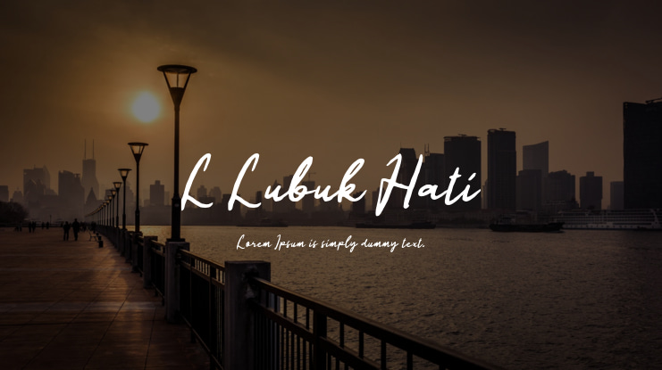 L Lubuk Hati Font