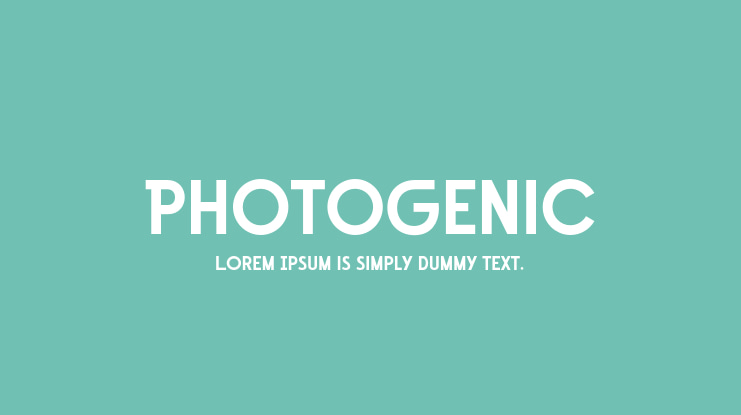 Photogenic Font