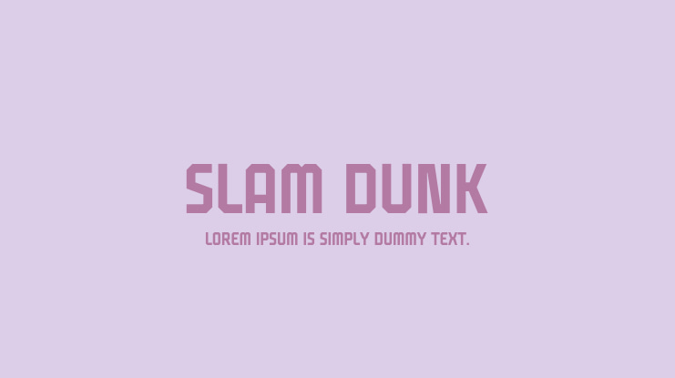 Slam Dunk Font