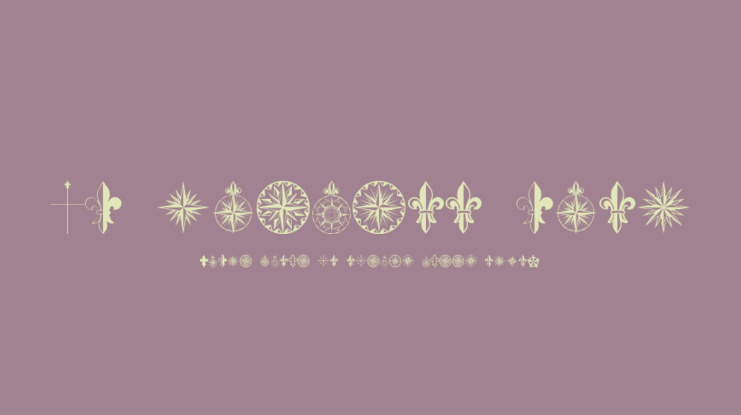 PR Compass Rose Font