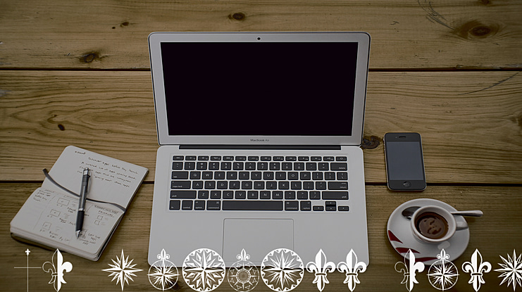 PR Compass Rose Font