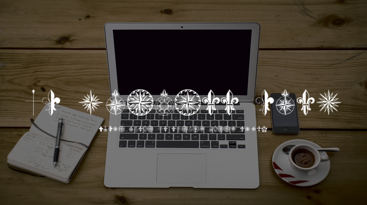 PR Compass Rose Font