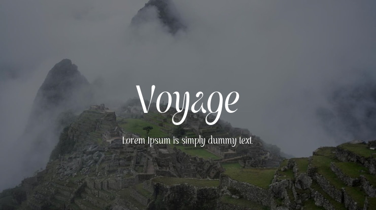 Voyage Font