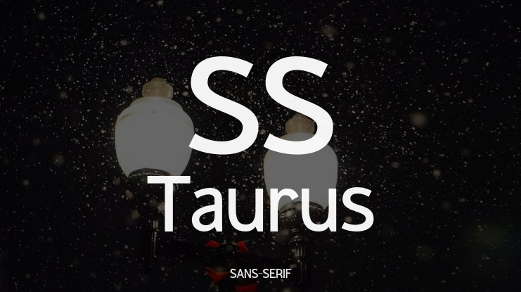 SS Taurus Font