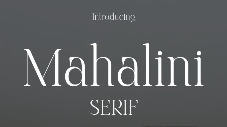 Mahalini Font