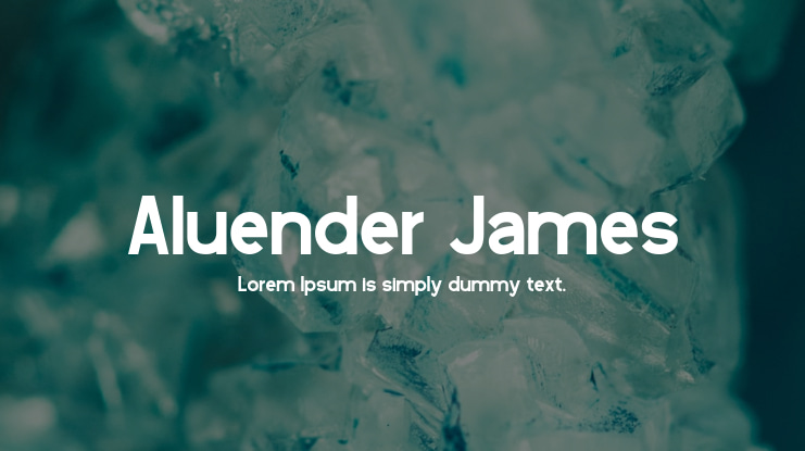 Aluender James Font