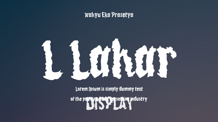 L Lahar Font
