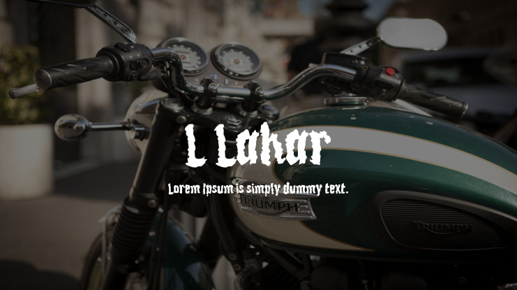 L Lahar Font