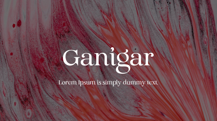 Ganigar Font