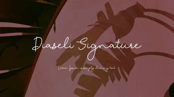 Diaseli Signature Font