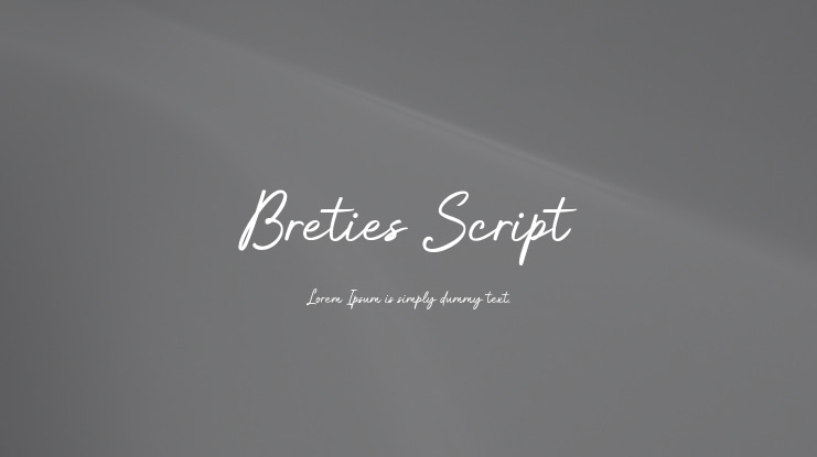 Breties Script Font