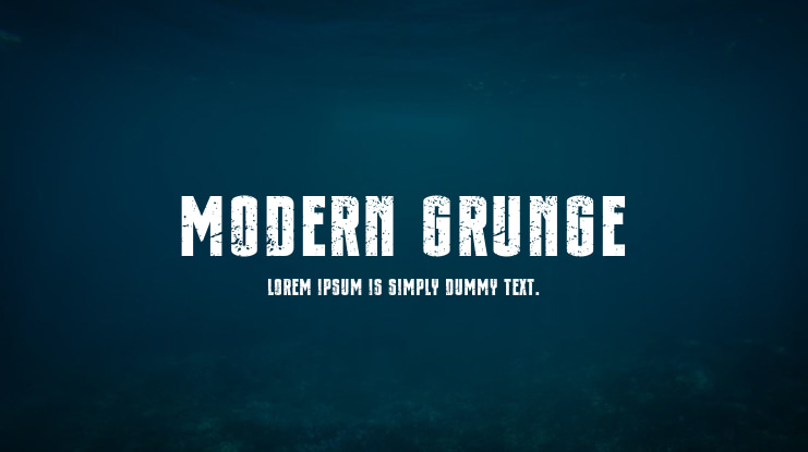 Modern Grunge Font