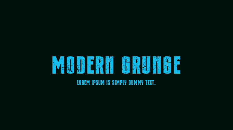 Modern Grunge Font