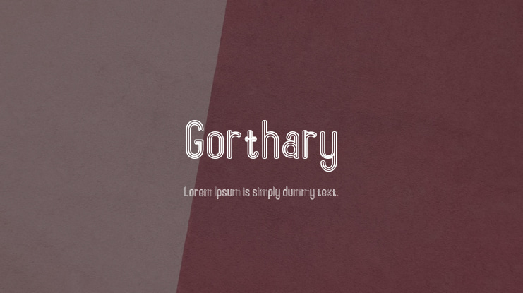 Gorthary Font