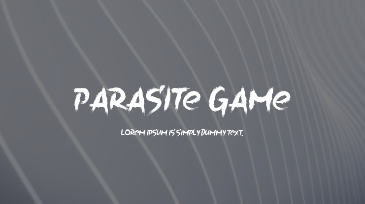 Parasite  Game Font