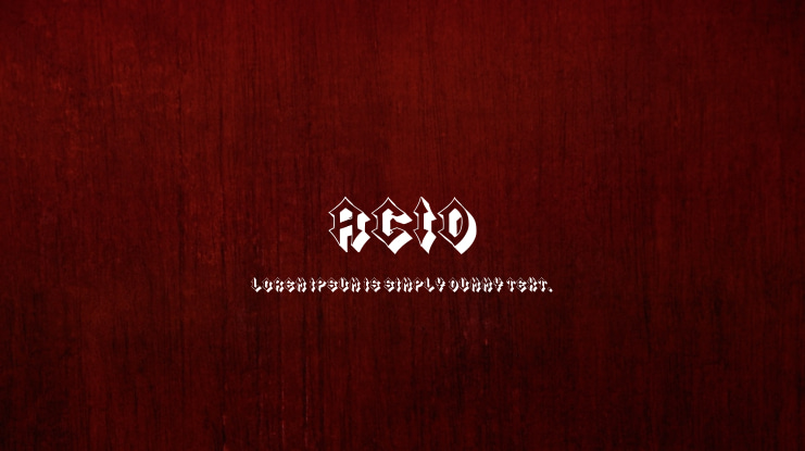 Acid Font
