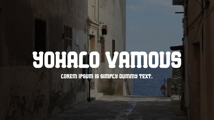 Yohalo Vamous Font