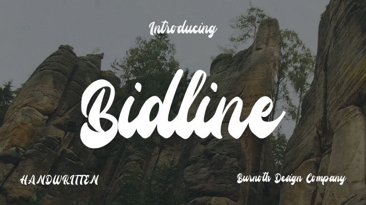 Bidline Font