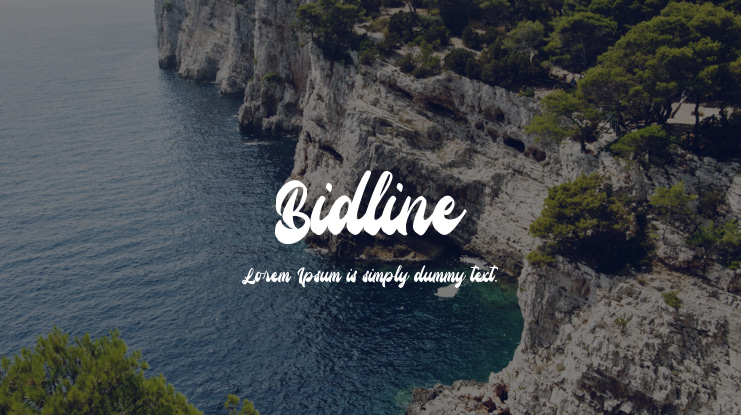 Bidline Font