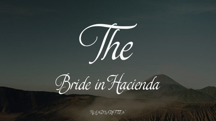 The Bride in Hacienda Font