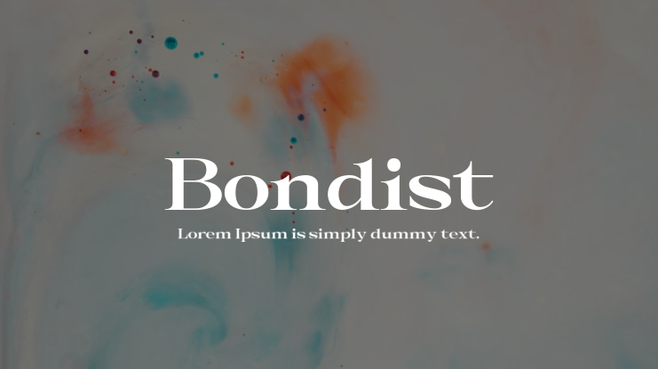 Bondist Font