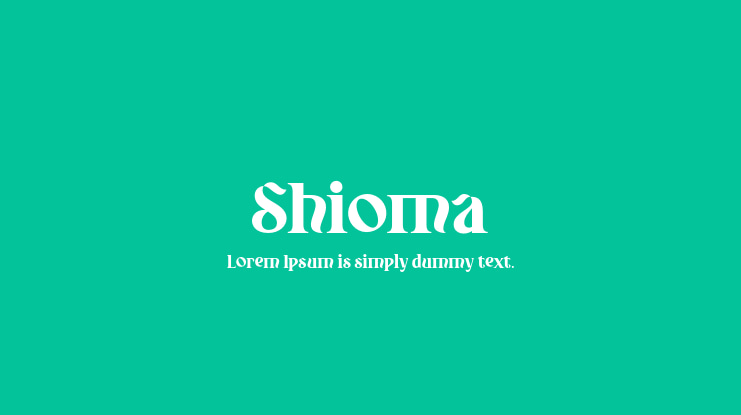 Shioma Font