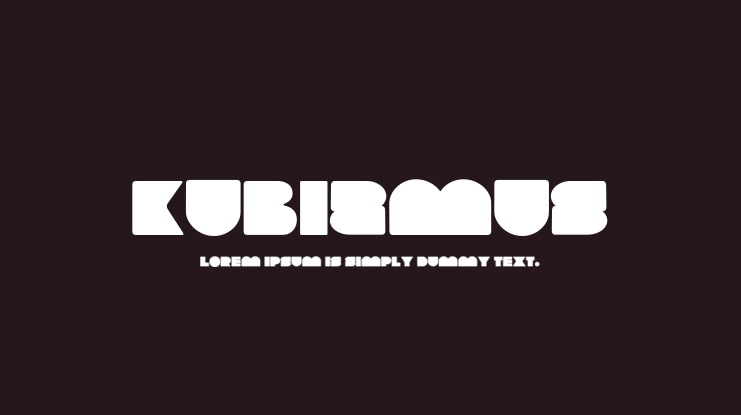 Kubizmus Font