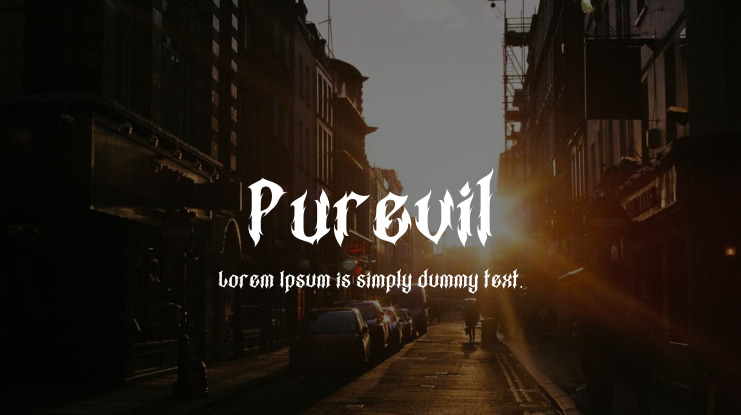 Purevil Font