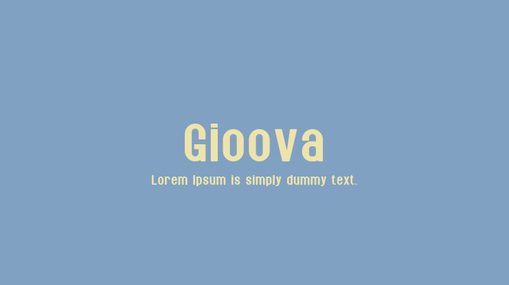 Gioova Font