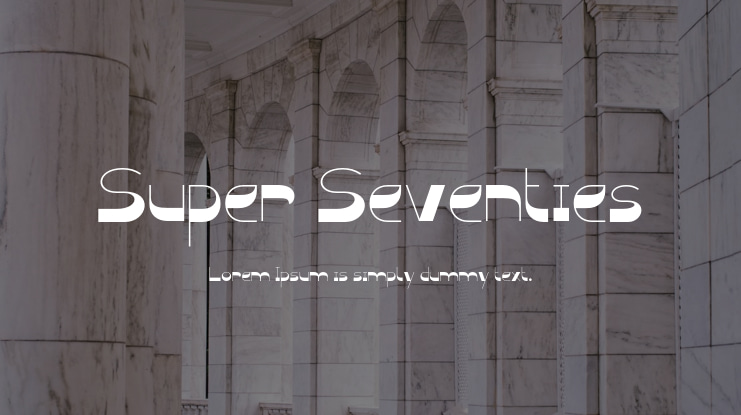 Super Seventies Font