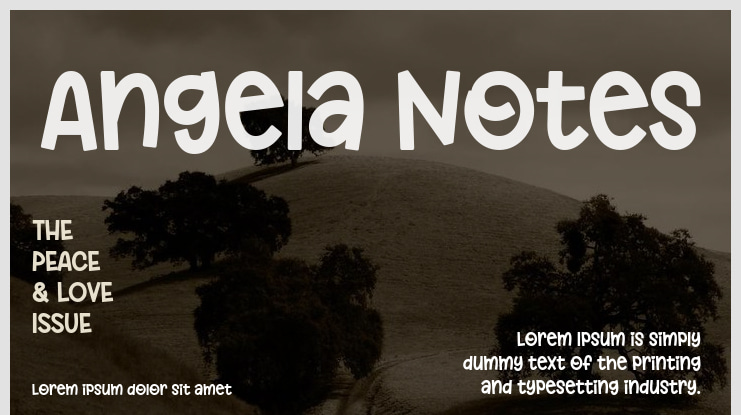 Angela Notes Font