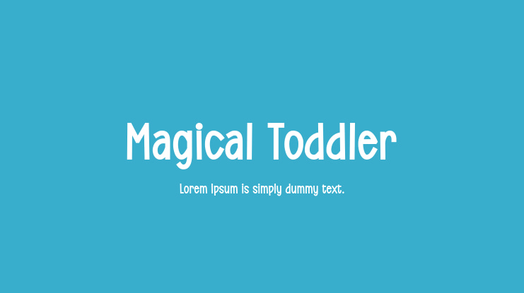 Magical Toddler Font