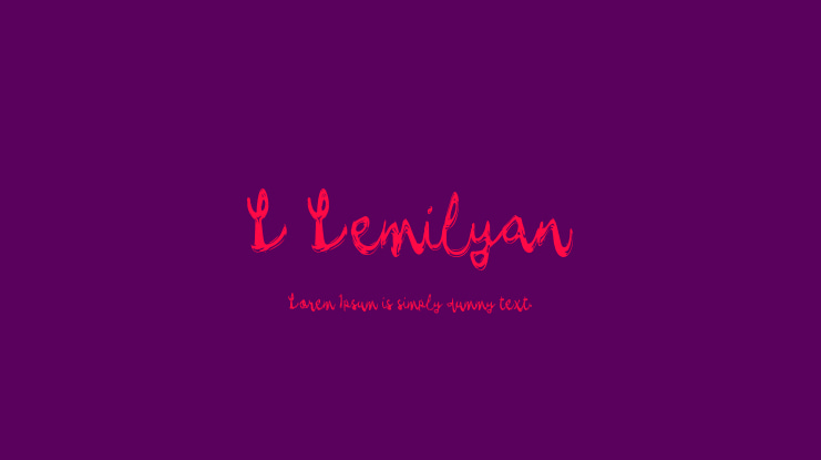 L Lemilyan Font