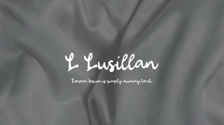 L Lusillan Font