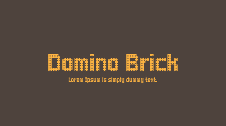 Domino Brick Font