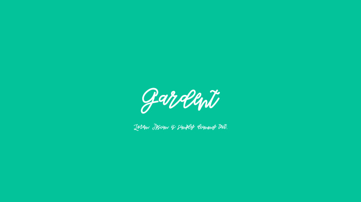 Gardent Font