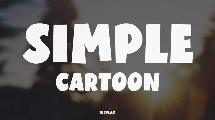 Simple Cartoon Font